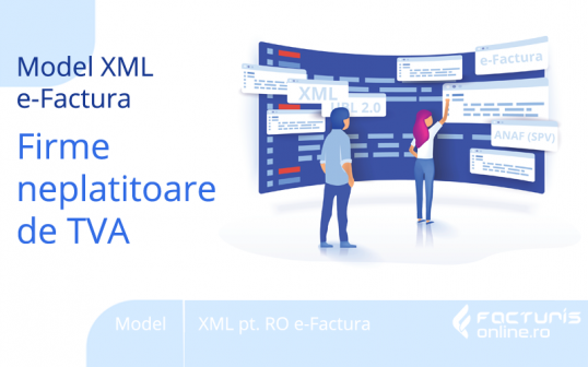 Modele de facturi in XML acceptate de sistemul e-Factura, pentru firmele neplatitoare de TVA